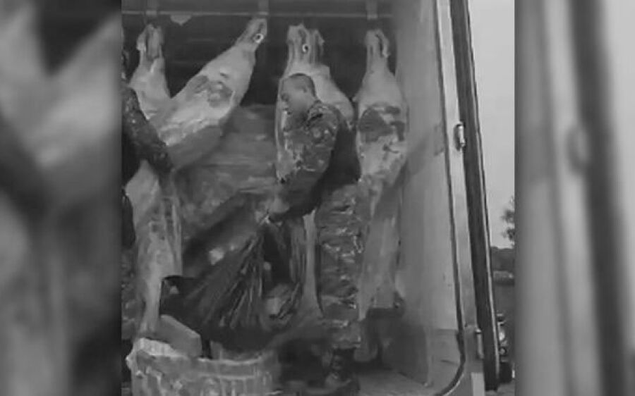 Choque flagra motorista com maconha escondida em carga de carne em Campo Grande