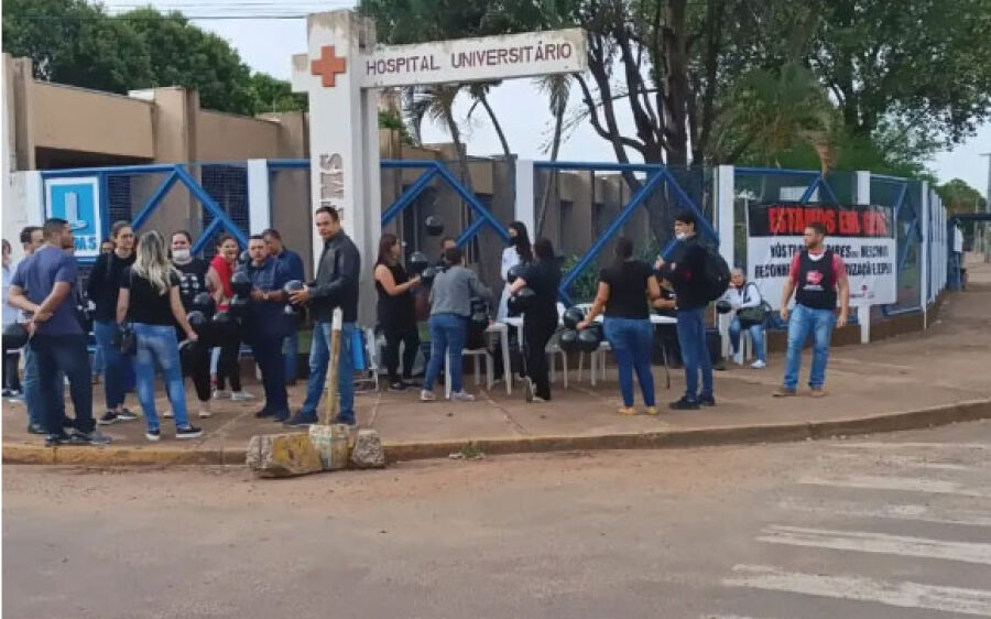Por reajuste de salário e melhorias, servidores do HU entram em greve em Campo Grande