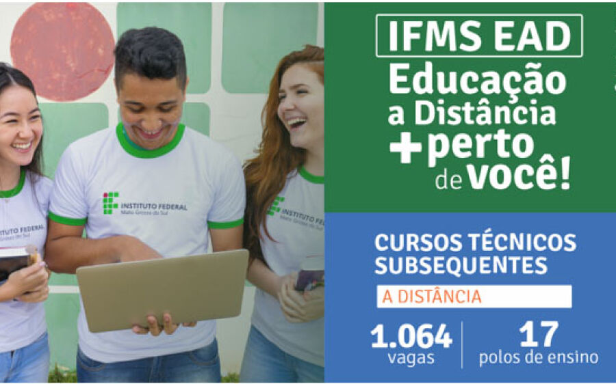 IFMS abre inscrições em mil vagas para cursos técnicos EAD