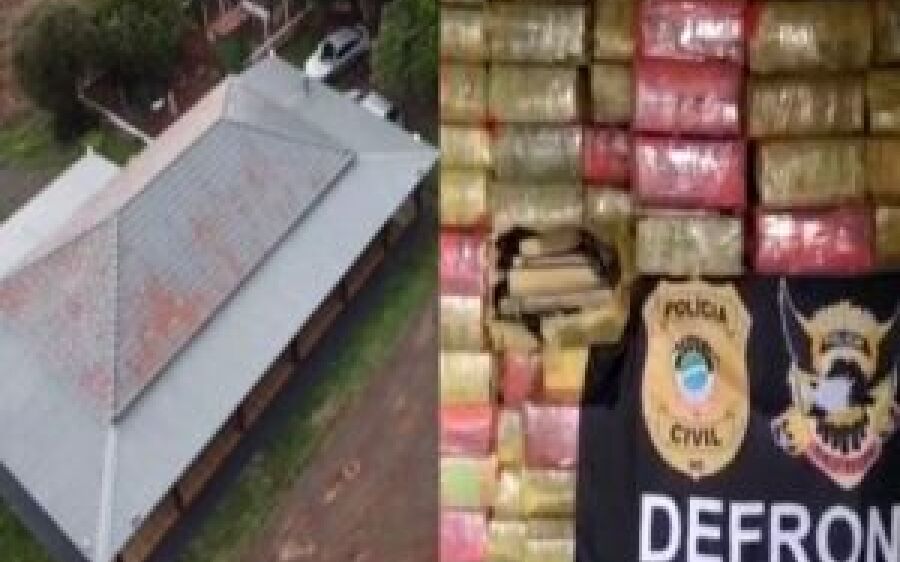 Polícia estoura bunker com mais de 8 toneladas de maconha em MS e prende traficante