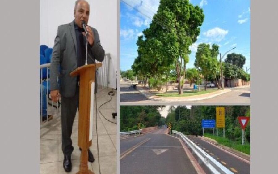 Praça do Pequi e ponte do Córrego da Onça recebem indicações de melhorias  do vereador João do Posto