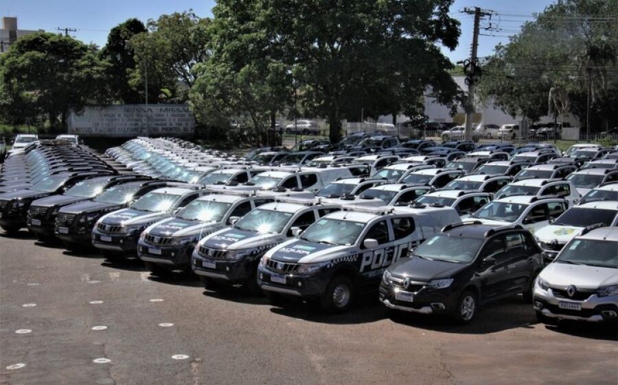Governo entrega 325 novas viaturas para as polícias de MS
