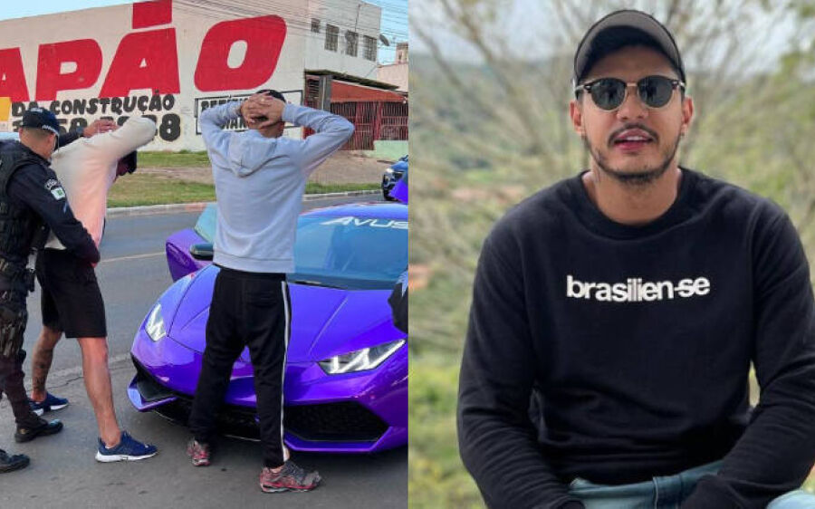 Rapper Hungria toma geral da polícia ao andar com carrão de R$ 3 milhões