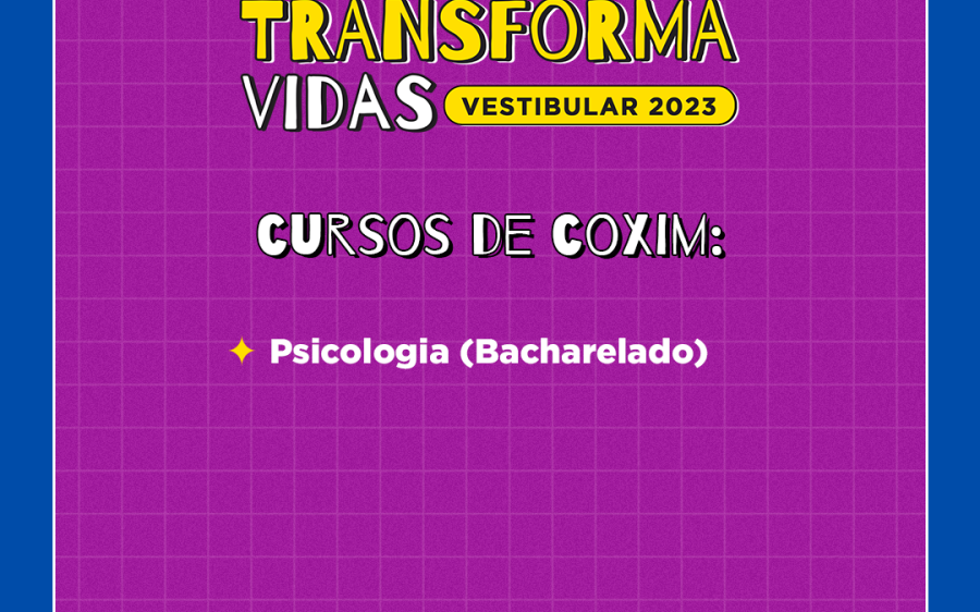 Vestibular para o curso de Psicologia  da UEMS de Coxim segue aberto 