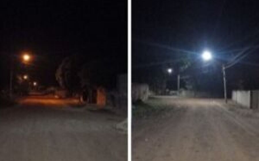 Prefeitura de Coxim avança na substituição de lâmpadas comum por LED