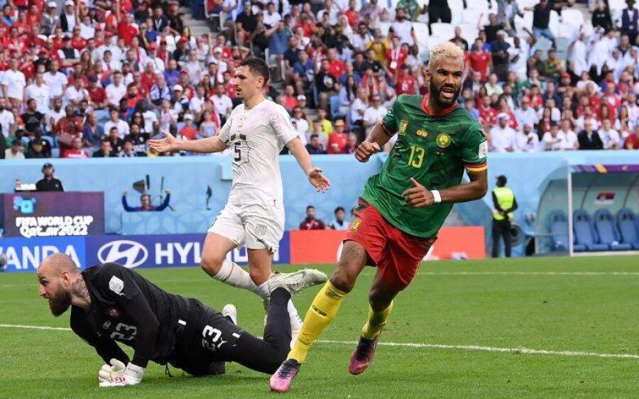 Em jogo de seis gols, Camarões e Sérvia ficam no empate pelo grupo G