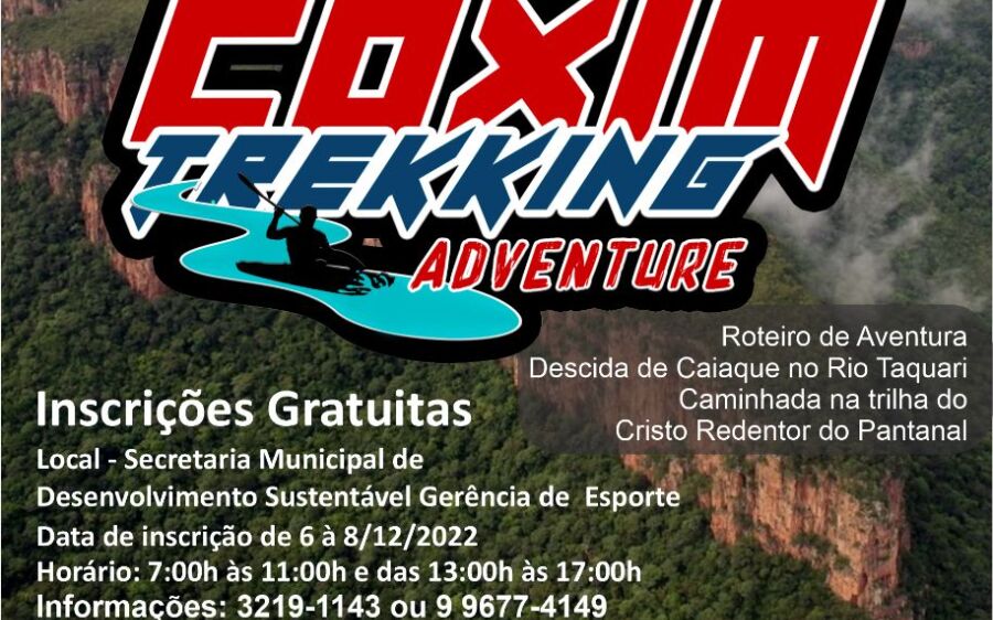 Ação e adrenalina esperam por você neste final de semana no “Coxim Trekking Adventure”