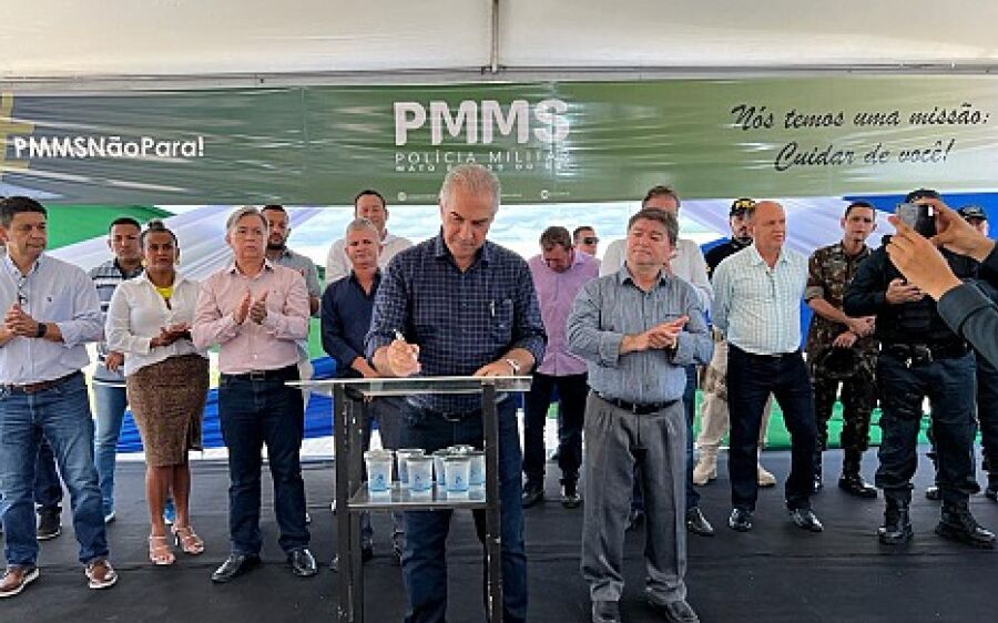 ´Gratidão por tudo o que o governador tem  feito por Coxim´, disse Edilson Magro durante  inauguraçã