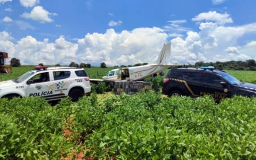 Avião de empresário de MS é  interceptado pela FAB com carga de cocaína