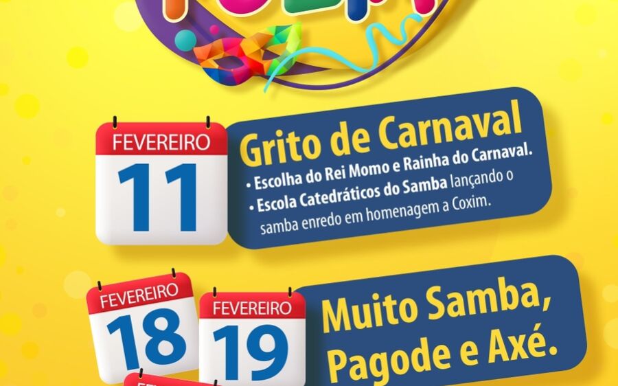Inscrições para Rei Momo, Rainha do  Carnaval e de Blocos Carnavalescos estão disponíveis no site de