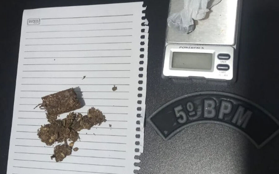 Polícia Militar prende jovem por porte de drogas em Sonora