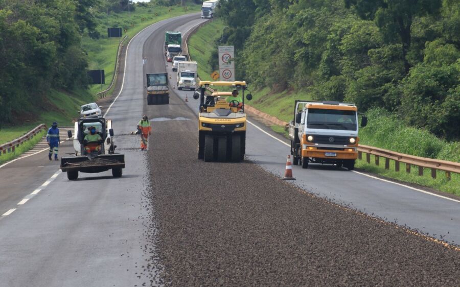 BR-163/MS continua com obras e serviços de melhoria da CCR MSVia nesta sexta-feira