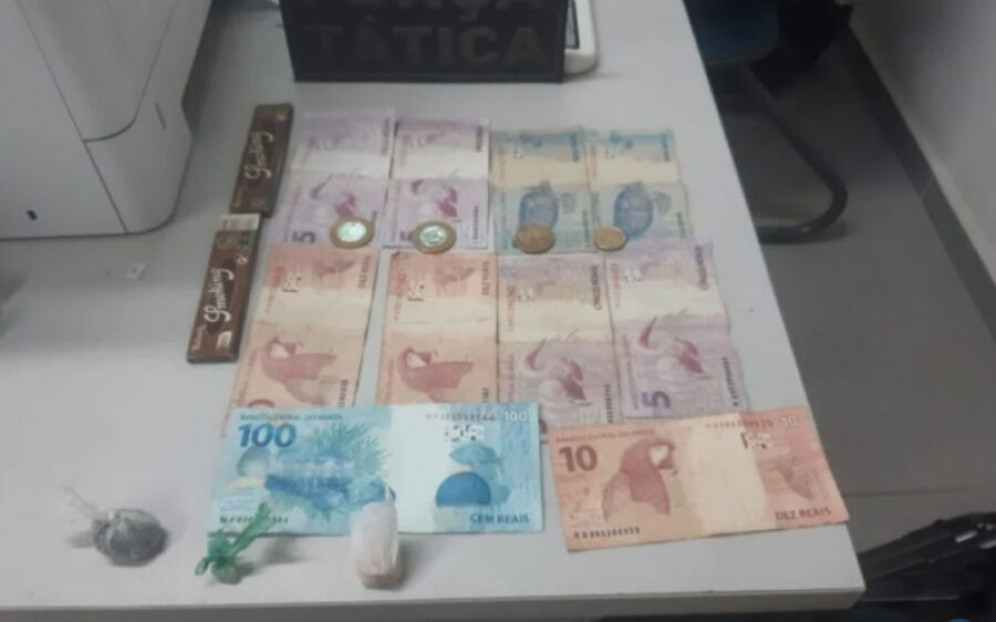 PM fecha 3º Boca de Fumo em fevereiro, prende autor e apreende dinheiro e drogas