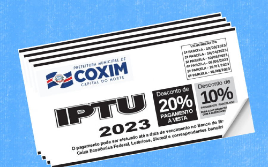 Carnês de IPTU  começam  a ser entregues  pelos Correios