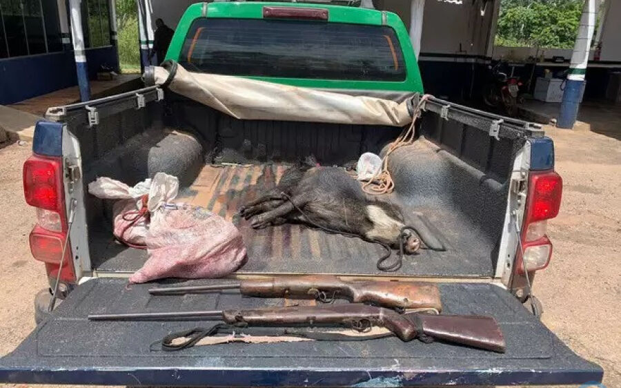 Caçadores são presos com armas, munições e animais abatidos no Pantanal