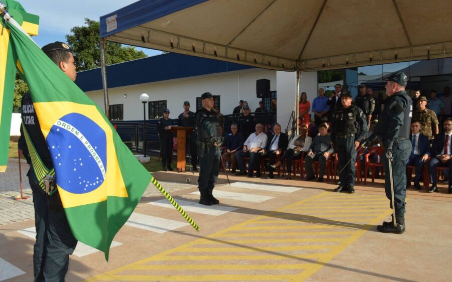 5º Batalhão de Polícia Militar de Coxim realiza solenidade de passagem de comando