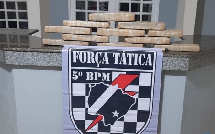Polícia Militar apreende adolescente por tráfico de drogas que transportava 10 kg maconha em Coxim