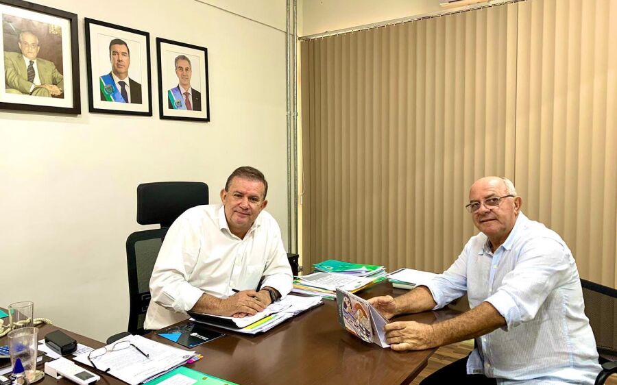 Prefeito Réus reúne com Eduardo Rocha e debatem a vinda do Governador Riedel em Rio Verde 