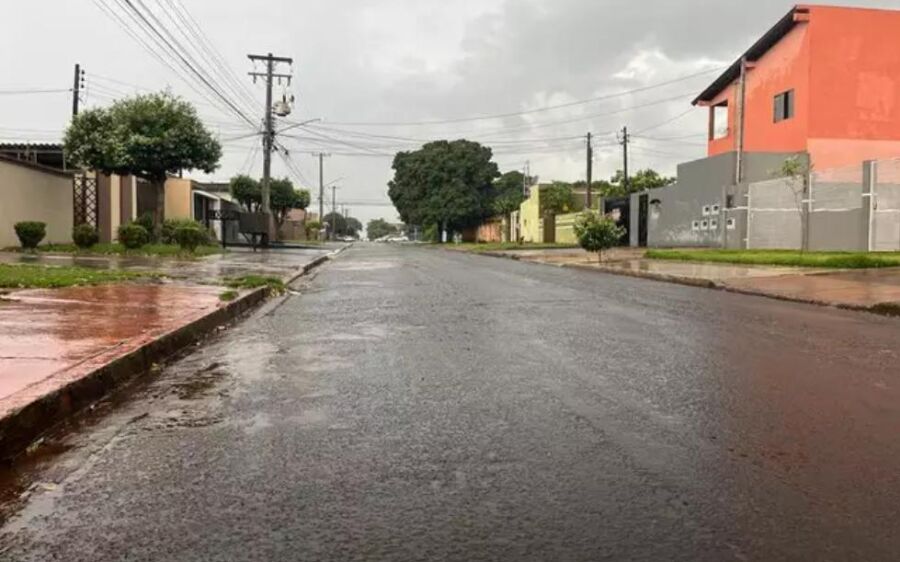 Frente fria chega à região sul de MS com chuva e vento