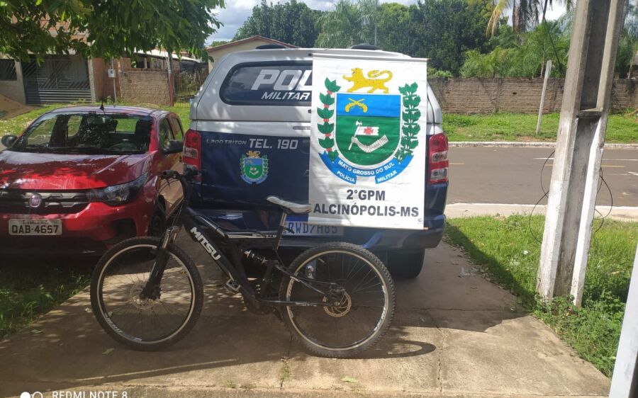 Polícia Militar recupera bicicleta furtada e prende autor em Alcinópolis