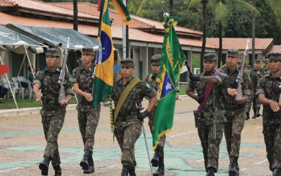 47º Batalhão de Infantaria de Coxim realiza solenidade alusiva ao Dia do Exército