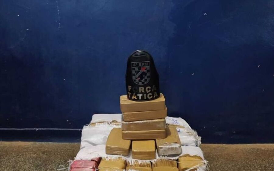 Polícia Militar apreende mais de 85 quilos de pasta base na fronteira