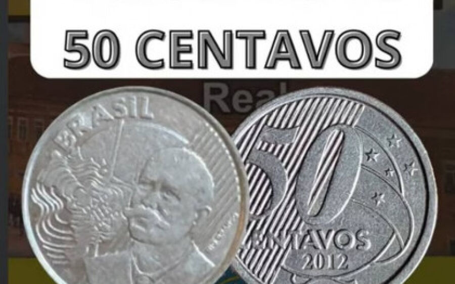 Olhe os bolsos! Essas 2 moedas de 50 centavos podem valer mais de R$ 5 mil