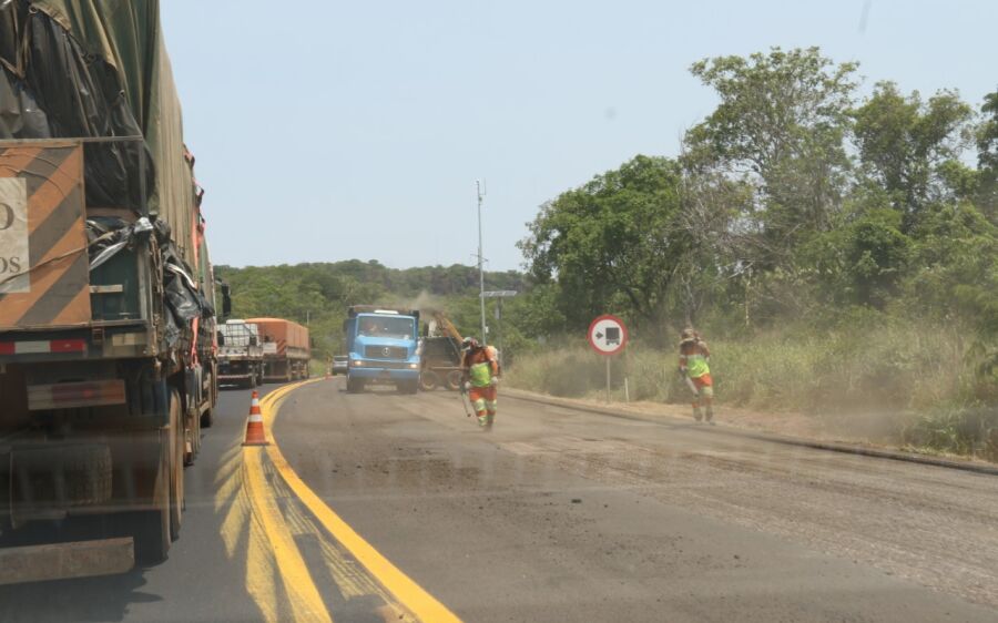Fique atento: BR-163/MS tem 17 trechos em obras de manutenção nesta quinta-feira