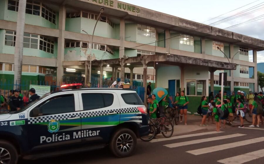 PMMS segue com policiamento comunitário e segurança nas escolas e transporte escolar de Coxim