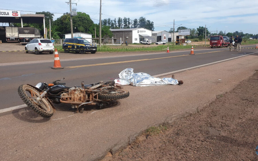 Identificado homem morto em atropelamento na BR-163, em Coxim