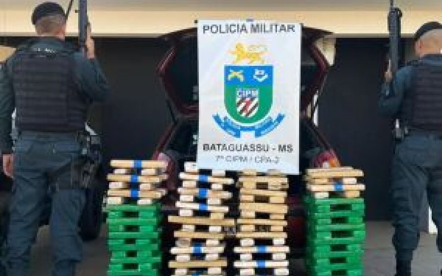 PM apreende mais de 170 kg de maconha e prende casal por tráfico de drogas