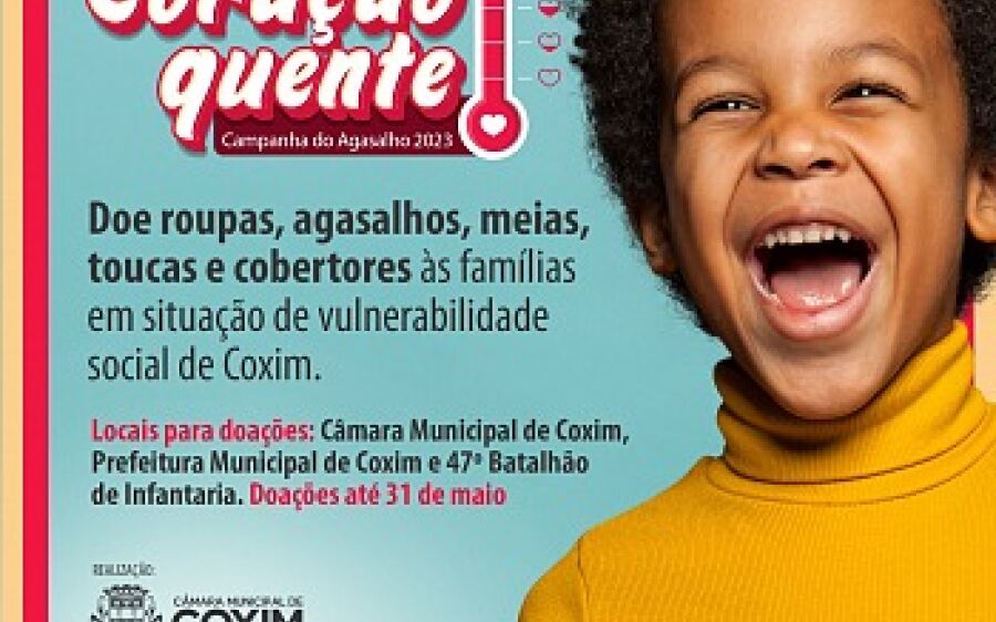 Câmara de Coxim promove Campanha do Agasalho em parceria com Prefeitura e 47 BI