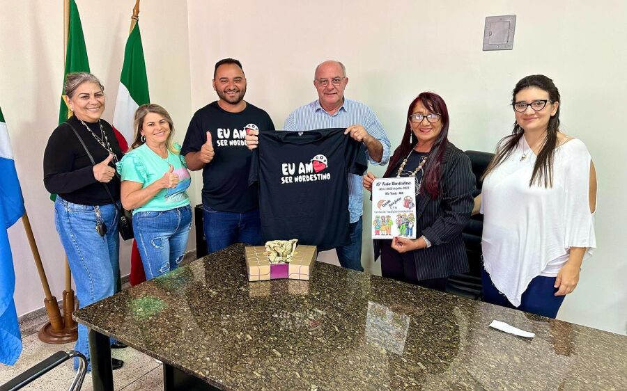 Diretoria do CTN de Rio Verde visita Prefeito e fecha parceria a festa nordestina 2023 em Rio Verde