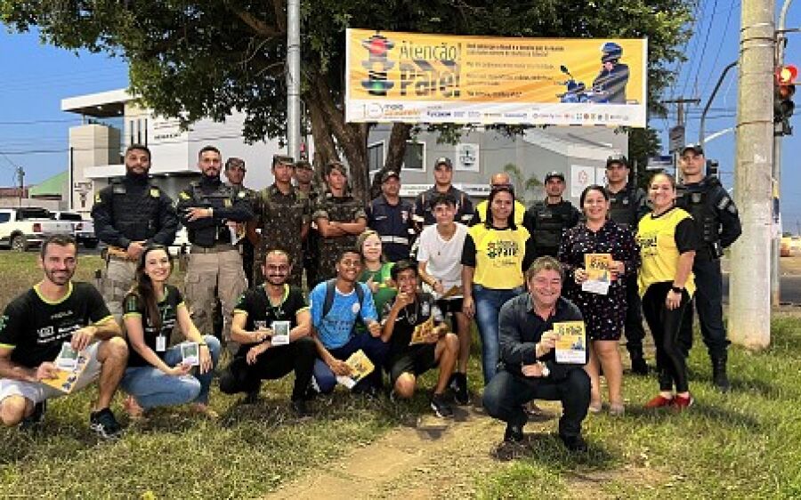 Com Blitz Educativa, Coxim  encerra atividades do Maio Amarelo
