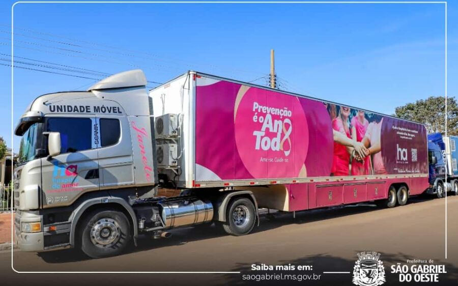 Carreta do Hospital do Amor estará em São Gabriel do Oeste no mês de junho