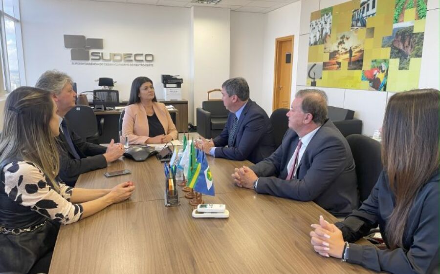 Governador discute com a Sudeco investimentos em cadeias  produtivas do Estado