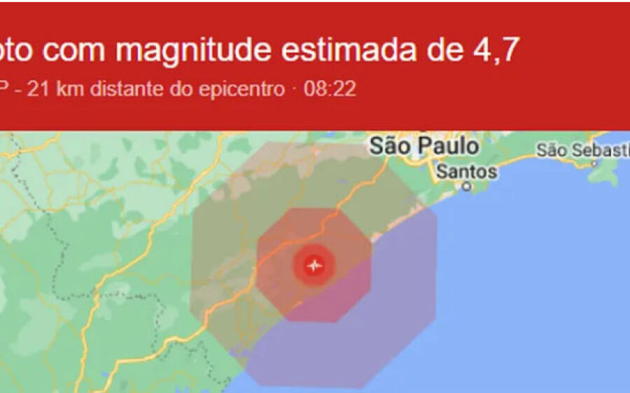 Moradores relatam tremor de terra no interior e no litoral São Paulo