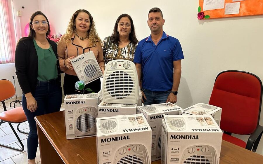 Secretaria de Assistencia Social  entrega oito aquecedores para ILPI