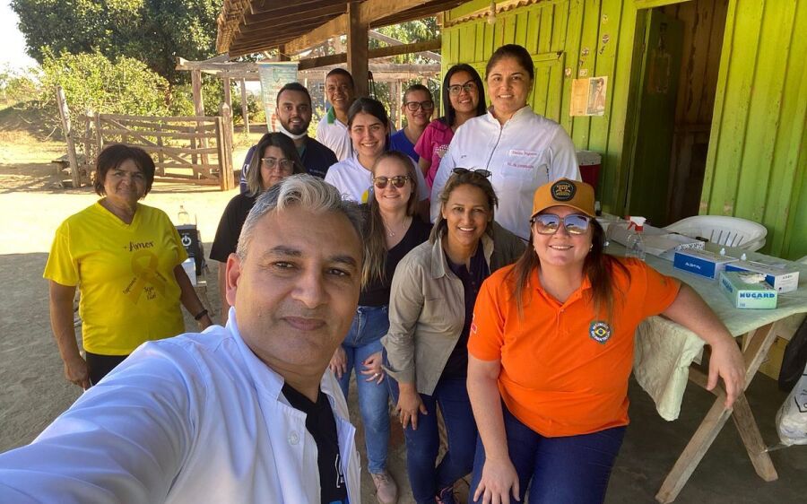 Secretaria Municipal de Saúde promove ação de saúde na Colônia São Luiz uma área rural do município