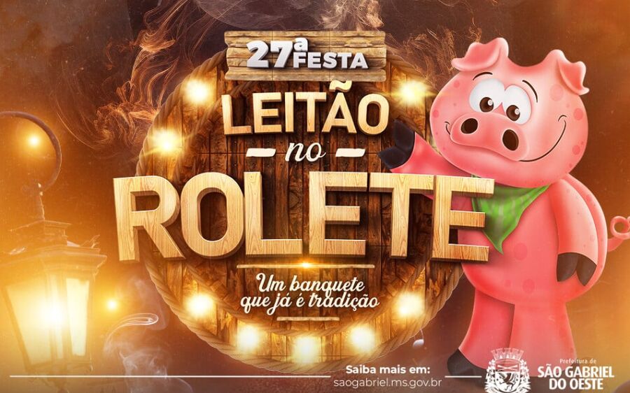São Gabriel: 27ª Festa do Leitão no Rolete retorna após pausa pela pandemia