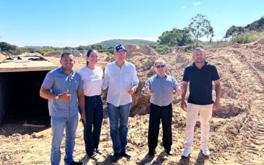 Prefeito de Coxim recebe  secretário estadual de infraestrutura e visita obras em andamento