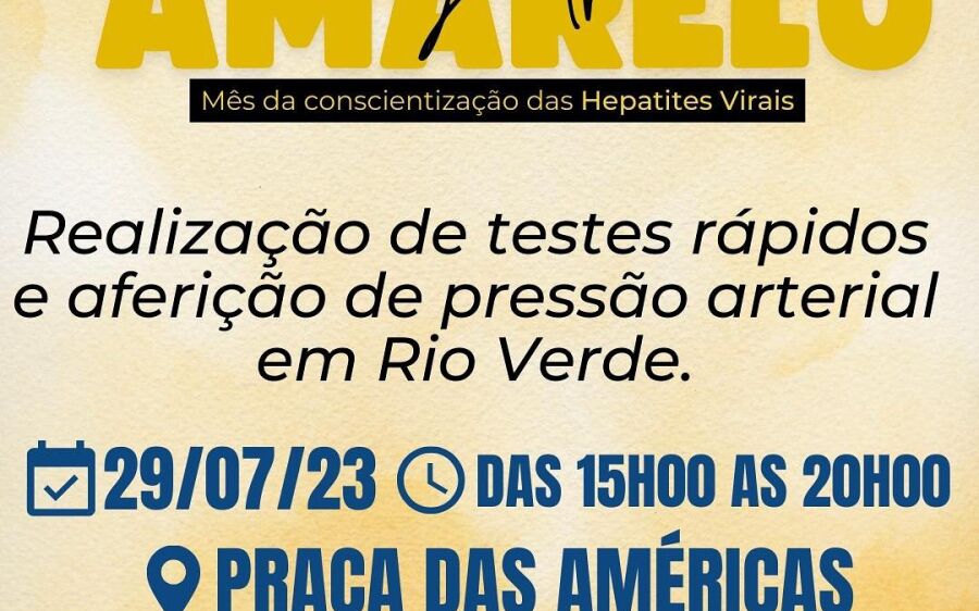 Rio Verde promove o  movimento Julho Amarelo