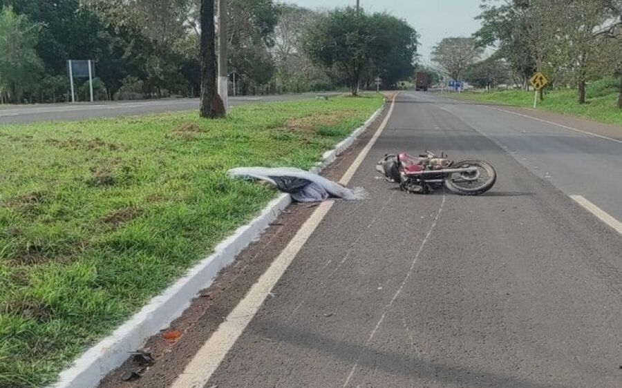 Pedestre morre atropelado por moto na BR-262