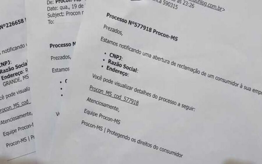 Procon/MS reforça alerta sobre mensagens falsas de notificação a empresas