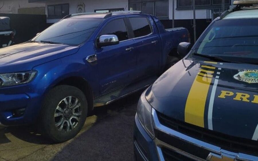 Caminhonete roubada em Goiânia é recuperada pela PRF em Bandeirantes