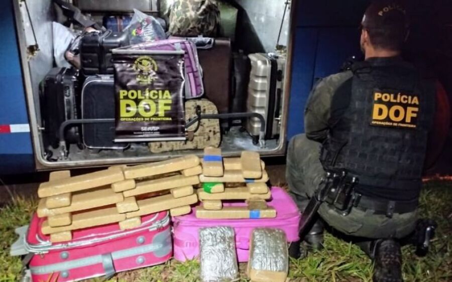 Jovem que seguia com maconha para Campo Grande é presa pelo DOF na MS-164