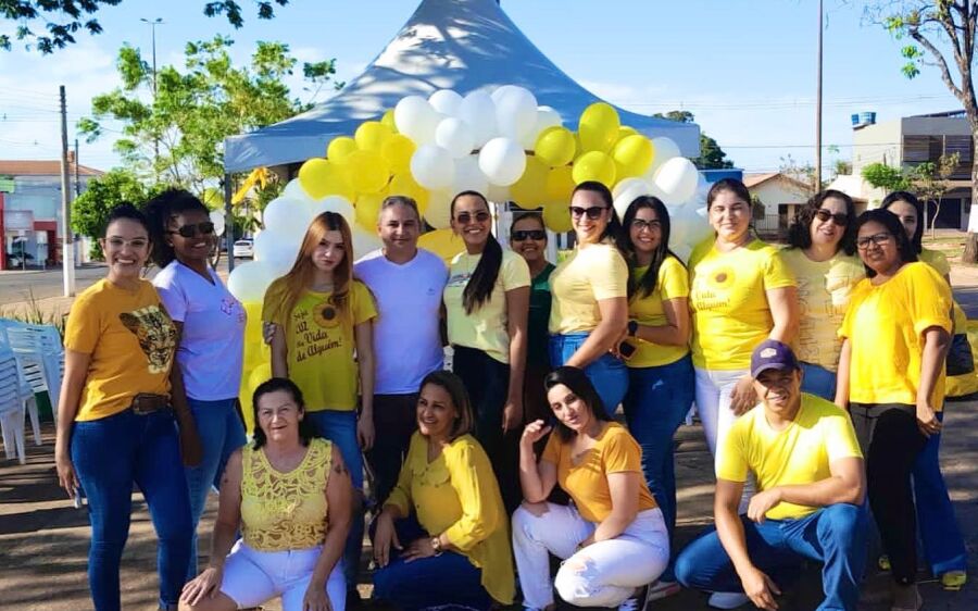 Secretaria de Saúde realiza dia de ação do Julho Amarelo na Praça das Américas em Rio Verde.