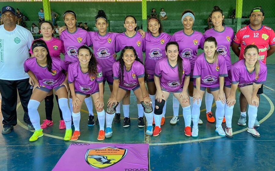Escolinha Águia Negra estreia com  vitória na Copa América de Futsal  Feminino 2023 em Campo Grande.