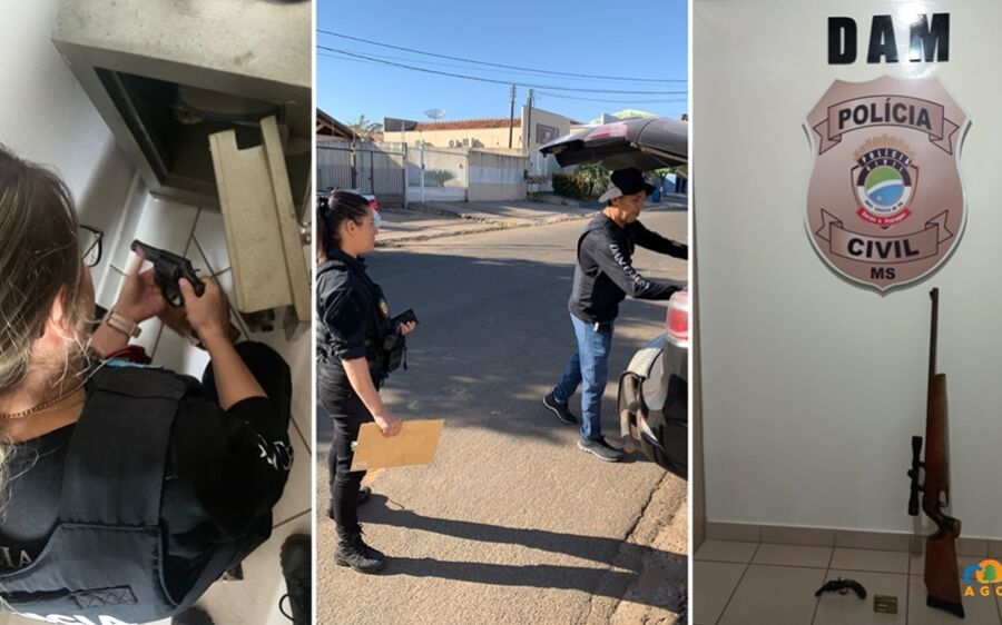 Operação Bellatrix da Polícia Civil  prende três em cumprimento de  mandados de busca e apreensão em