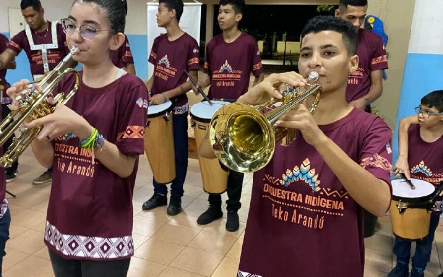 Apoiada pelo Governo de MS, Orquestra Indígena de Anastácio conquista projeção nacional